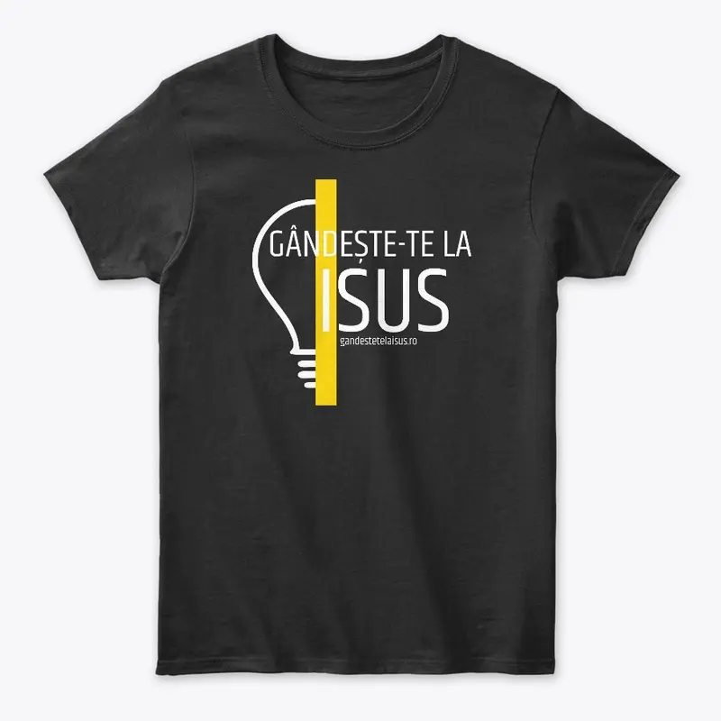 Romanian - Dark Think About Jesus Design